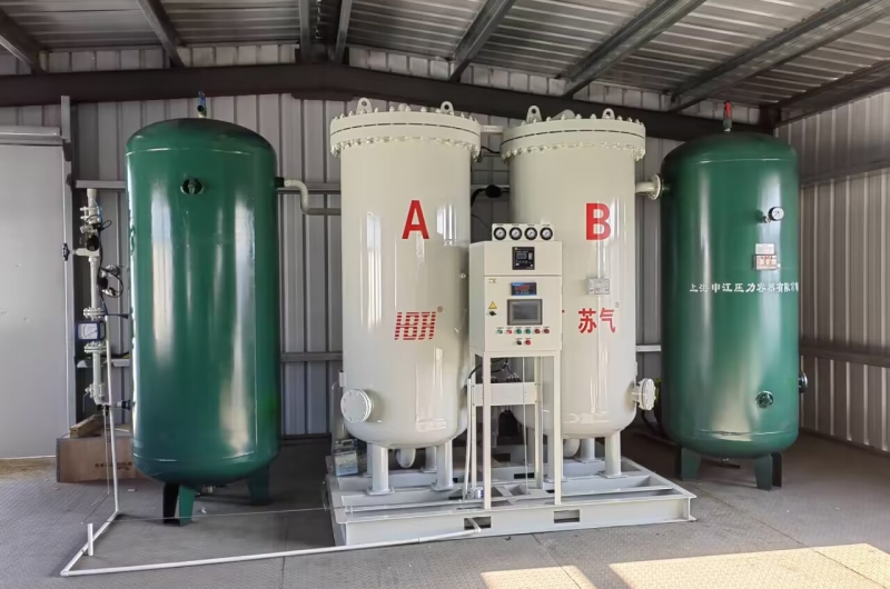 What is the relationship between a nitrogen generator and an air compressor?